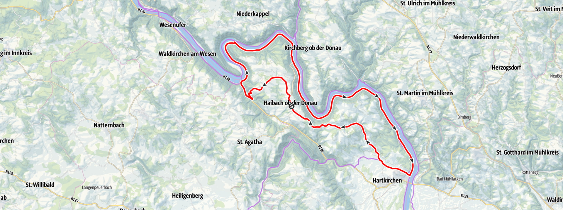 Donauschlingenrundweg Karte