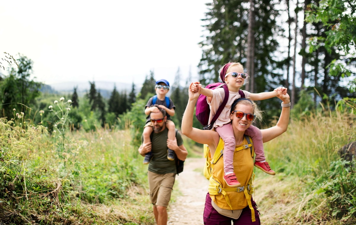 Familienurlaub an der Donausclhlinge: wandern, radfahren, aktiv sein. Wanderurlaub mit der Familie an der Donau.